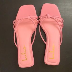 Lulus pink sandal